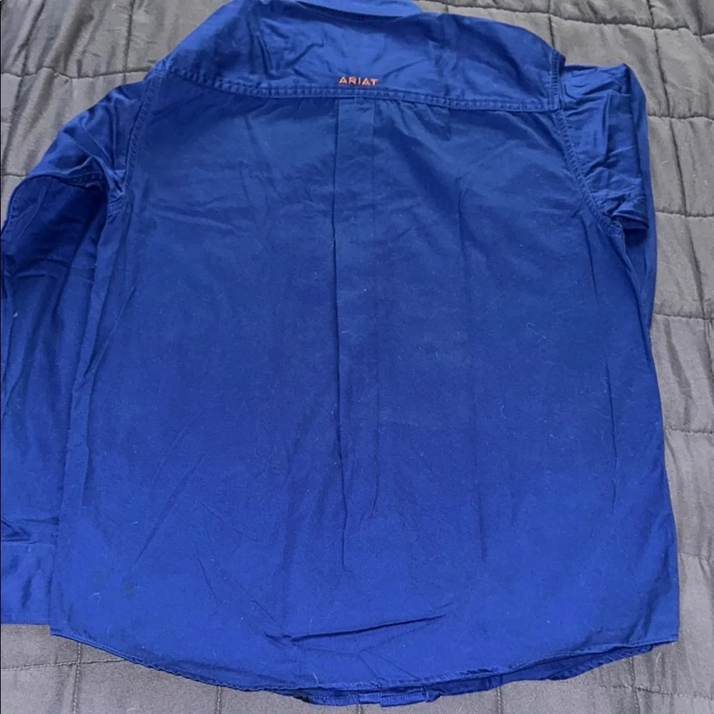 Ariat Men's Blue Longsleeve - Picture 7 of 8